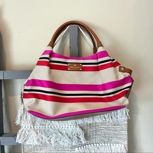 Kate Spade striped handbag purse.